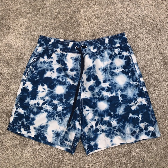 Aeropostale Blue & White Swim Trunks size S - Picture 2 of 8